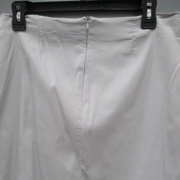 ASOS Women's Skirt Size 10 Gray Color Zipper Back Women's Skirt - Picture 9 of 10